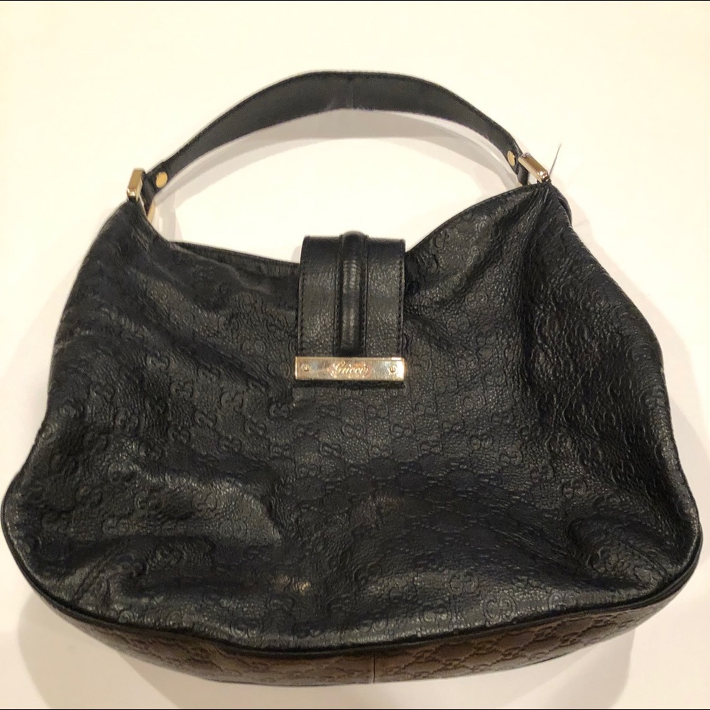 Authentic Leather Gucci Large Hobo handbag.